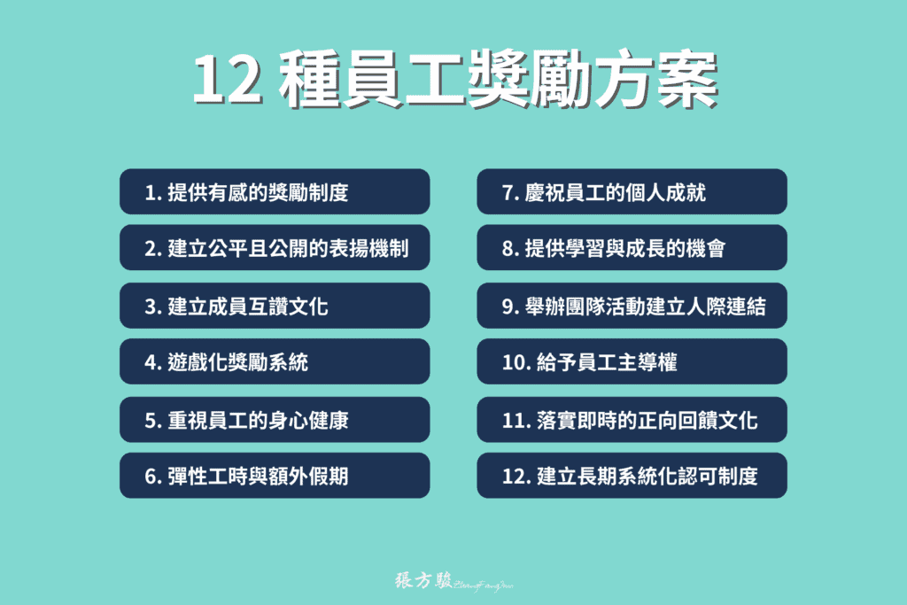 12 種員工獎勵方案